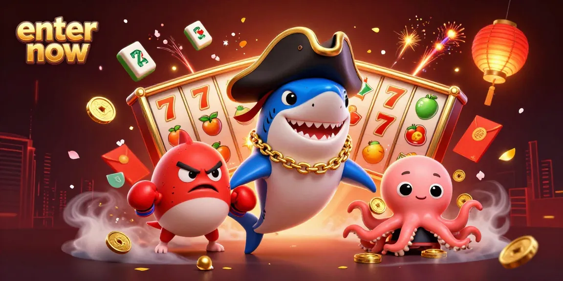 Enter now into the vibrant world of gambling with a pirate shark, boxing pufferfish, and treasure-filled octopus.