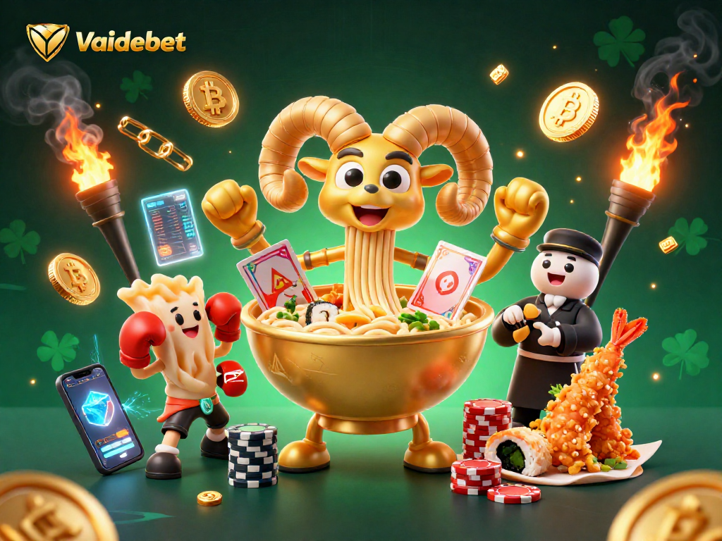 Play exciting games at Vaidebet with a vibrant celebration of lively characters and action.
