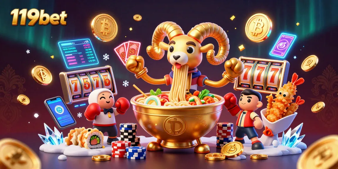 Engage in exciting gameplay with 119bet, featuring vibrant characters and casino elements.