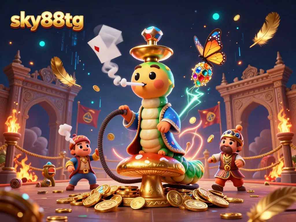 Experience engaging poker dynamics on sky88tg with vibrant casino-themed characters.