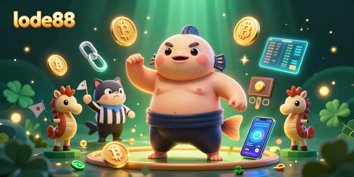 Experience lode88's unique underwater ring with a fugu battling for crypto glory!