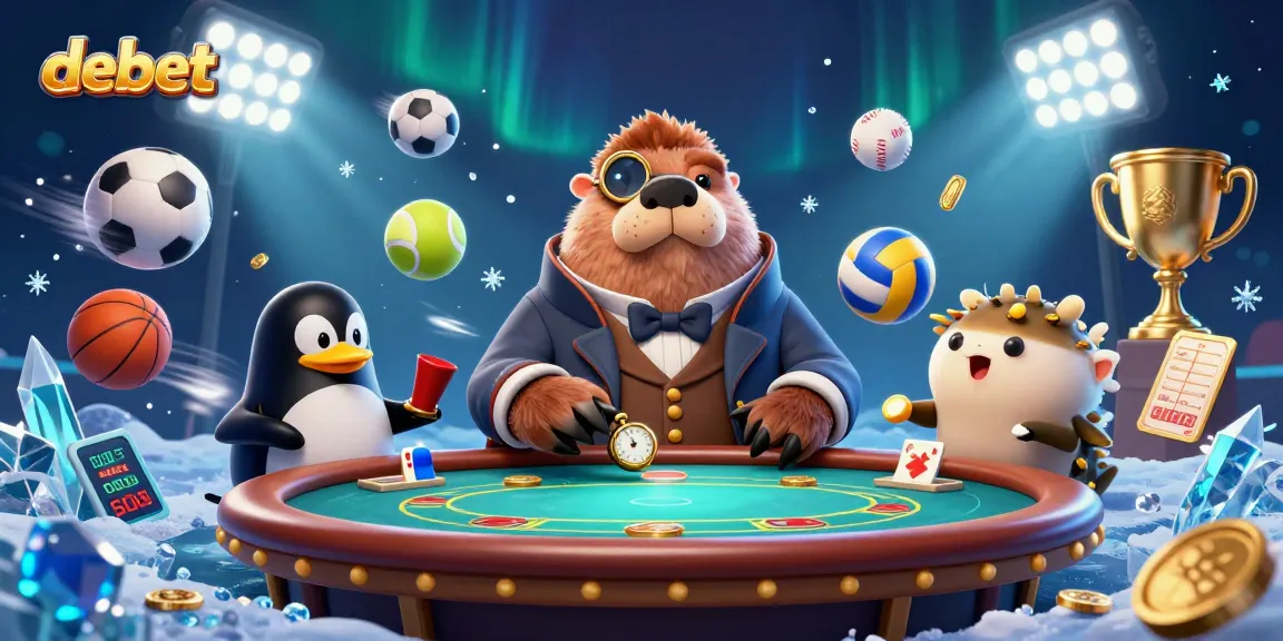 Experience debet excitement at an underwater poker table with our jolly walrus and friends!