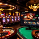 Experience thrilling gaming action on the 788t platform with vibrant slot machines and roulette wheels.