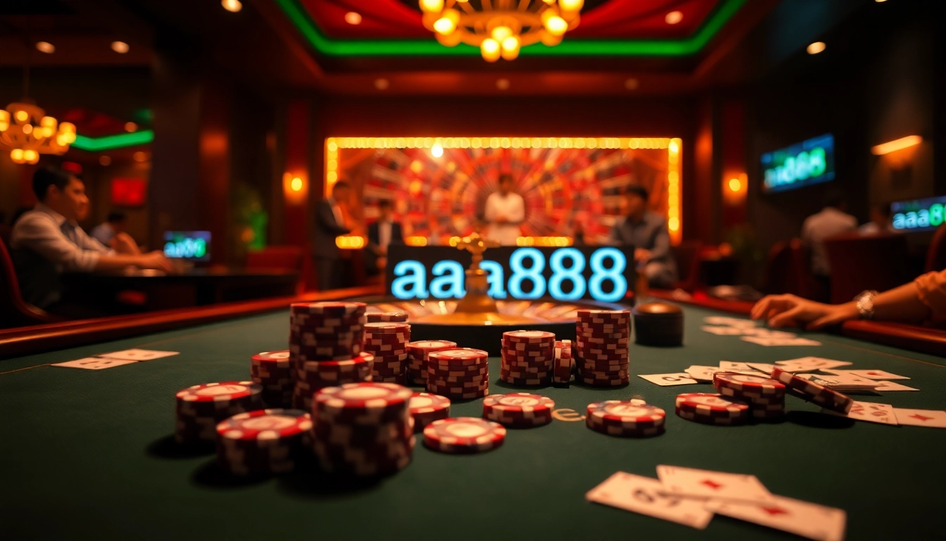 Viva a emoção dos jogos de cassino com as caça-níqueis da aa888 e mesas elegantes.
